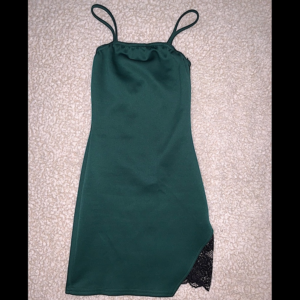 Missguided Mini Dress With Lace Detail